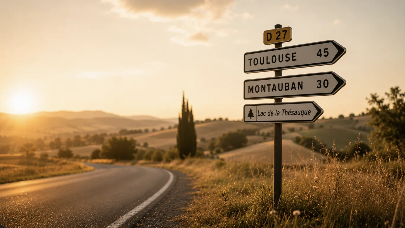 Panneau routier pour t'indiquer le chemin